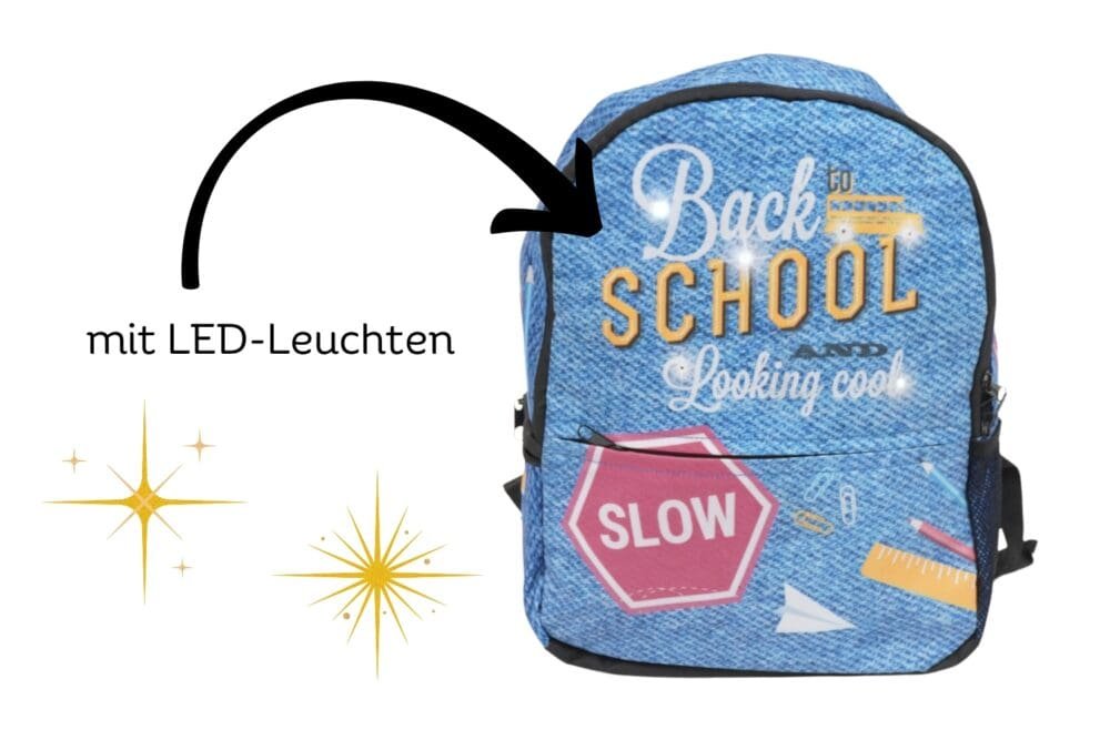 LED-Rucksack Shake&Shine - Blau M - Image 2