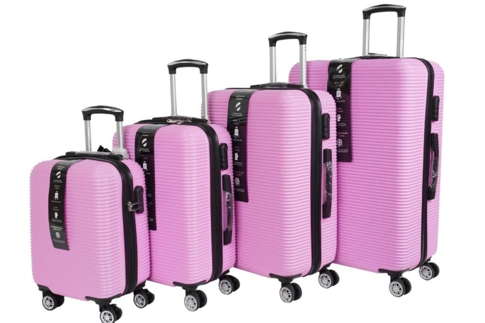 Darwin Reisekoffer Hartschalenkoffer 4er Set - Pink
