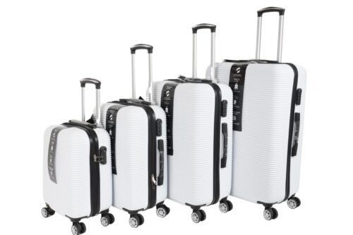 Darwin Reisekoffer Hartschalenkoffer 4er Set - Weiss