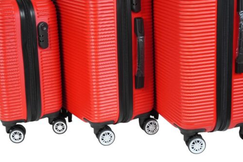 Darwin Reisekoffer Hartschalenkoffer 4er Set - Rot