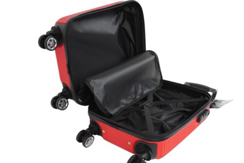 Darwin Reisekoffer Hartschalenkoffer 4er Set - Rot