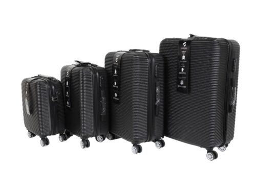 Darwin Reisekoffer Hartschalenkoffer 4er Set - Schwarz