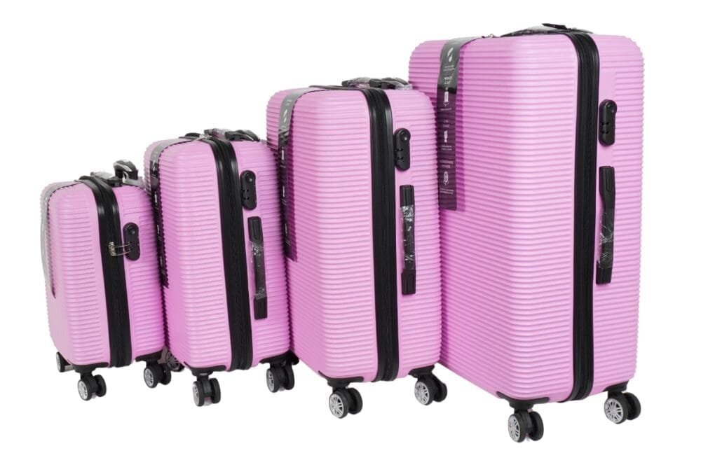 Darwin Reisekoffer Hartschalenkoffer 4er Set - Pink - Image 9