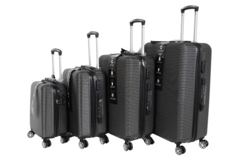 Darwin Reisekoffer Hartschalenkoffer 4er Set - Grau