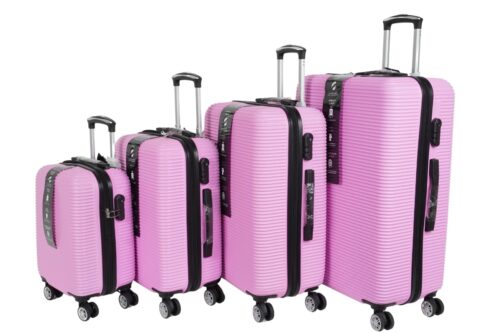 Darwin Reisekoffer Hartschalenkoffer 4er Set - Pink
