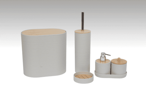 Badezimmer 6-teiliges Set - Beige