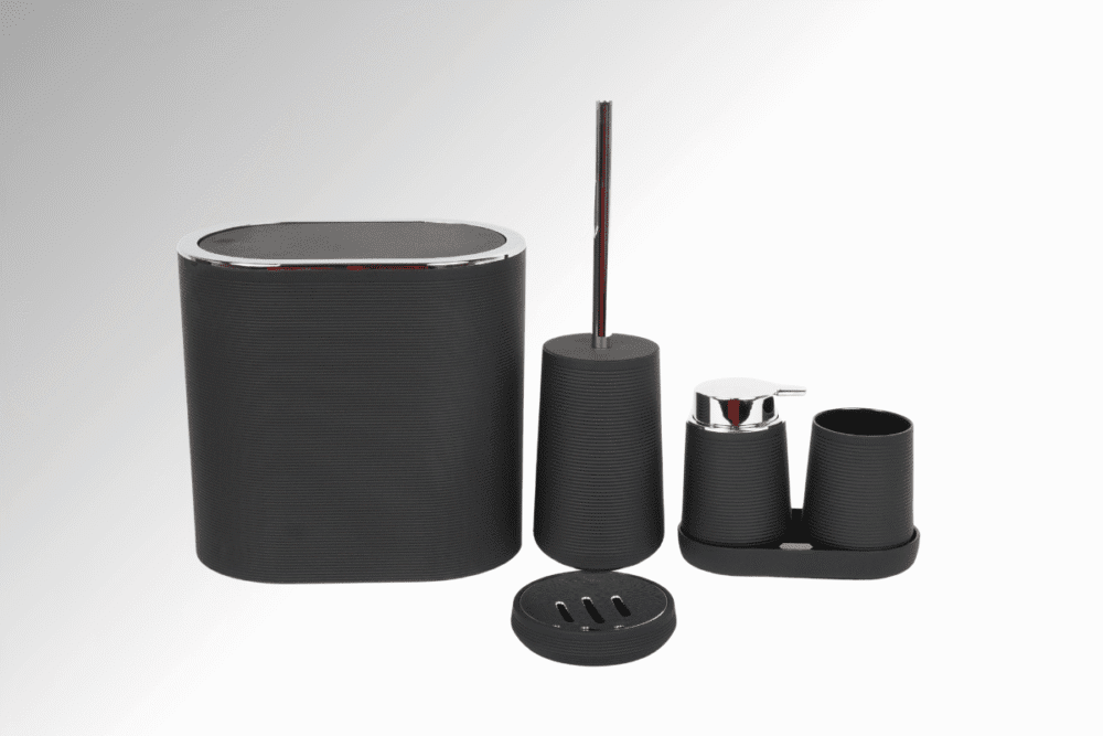 Badset Badezimmer Set - Schwarz