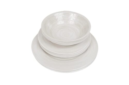 Melamin Geschirr Set 12 Teile für 4 Personen