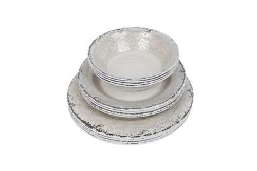 Melamin Geschirr Set 12 Teilig