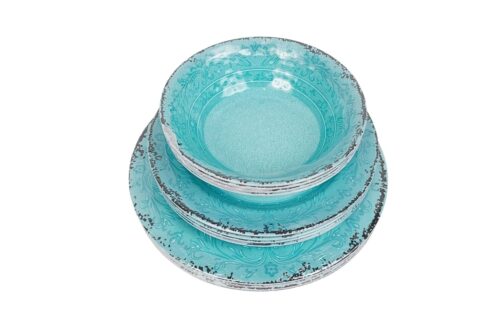 Melamin Geschirr Set 12 Teilig