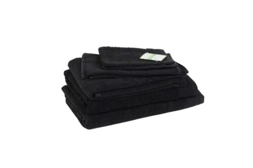 Hochwertige Frottierwäsche – Schwarz