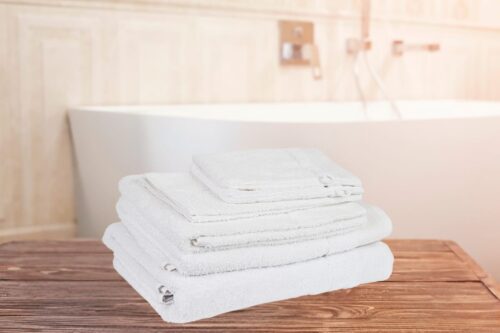 Hochwertige Frottierwäsche – Weiss