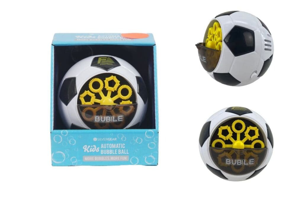 Seifenblasenmaschine für Kinder – Fussball und Basketball - Image 2
