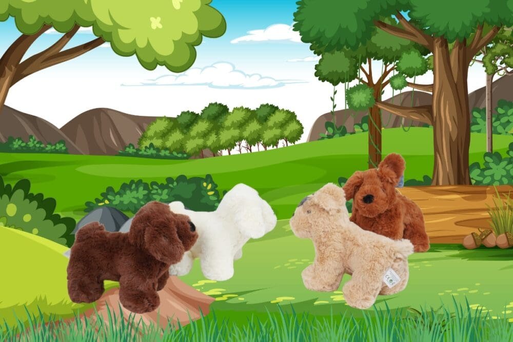 Hundespielzeug Plüschtier - 4 Farben - Image 2