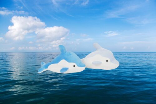 Delfin Kuscheltier - 2 Farben
