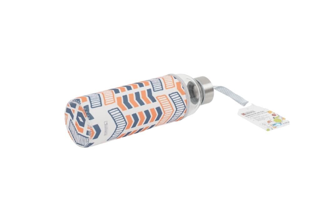 Trinkflasche aus Glas mit Neoprenhülle 0.55l Orange - Image 2