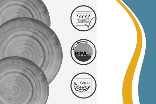 Melamin Geschirr Set 12tlg