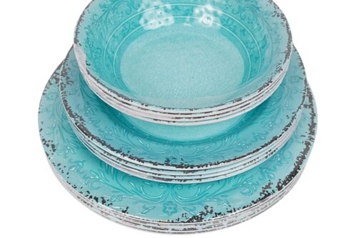 Melamin Geschirr Set 12 Teilig