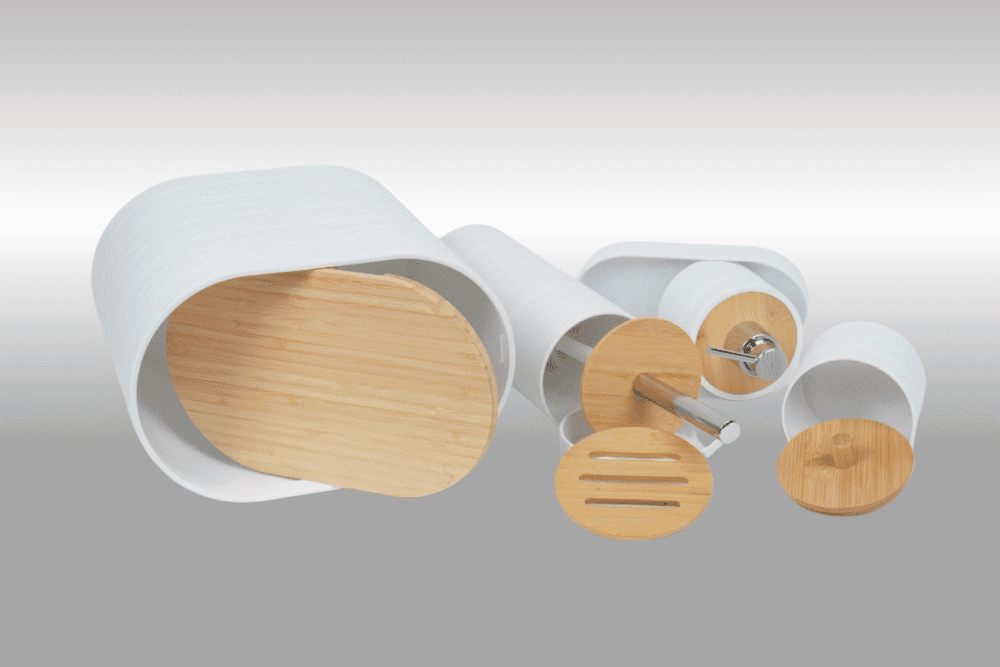 Badezimmer 6-teiliges Set - Weiss - Image 3