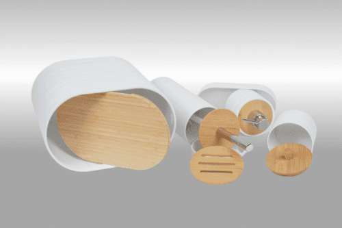 Badezimmer 6-teiliges Set - Weiss