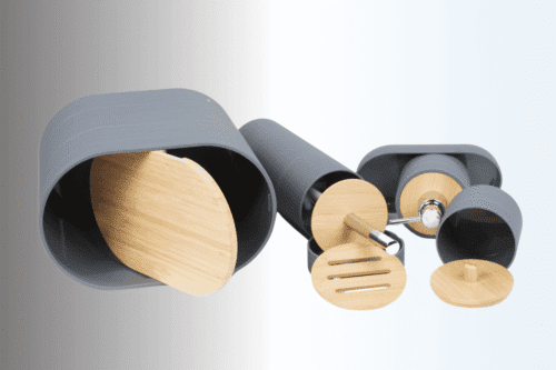 Badezimmer 6-teiliges Set - Grau