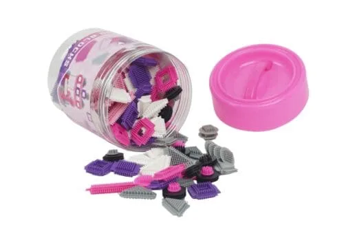 Bauklötze mit Borsten, 100tlg Pink