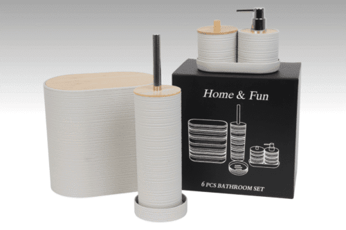 Badezimmer 6-teiliges Set - Beige