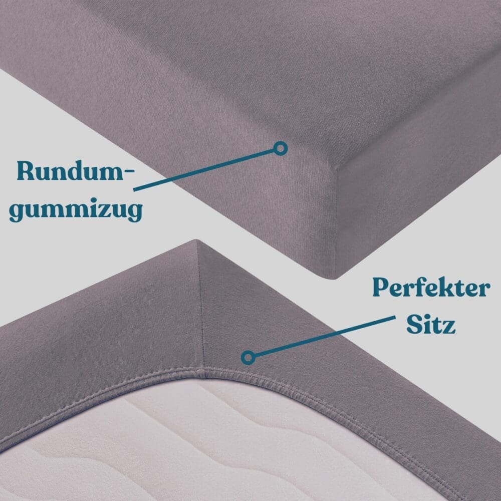 Fixleintuch / Spannbettlaken 140/160 × 200 cm – in 16 Farben - Image 4