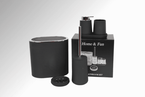 Badset Badezimmer Set - Schwarz