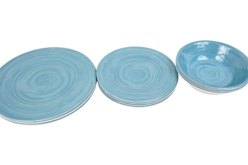 Melamin Geschirr Set 12 Teile für 4 Personen