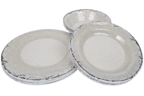 Melamin Geschirr Set 12 Teilig