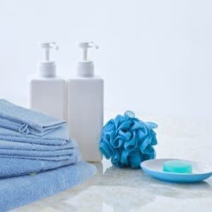 Hochwertige Frottierwäsche – Baby Blau