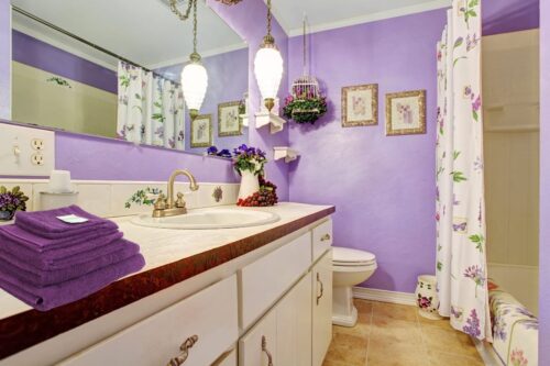 Hochwertige Frottierwäsche – Lila