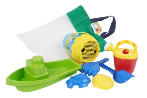 Sandspielzeug-Set (8-tlg) mit Boot