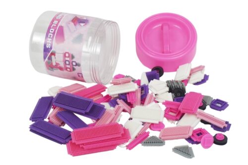 Bauklötze mit Borsten, 100tlg Pink