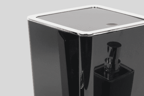 Badezimmer- Zubehör-Set/ 5-tlg Schwarz