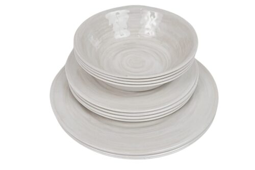 Melamin Geschirr Set 12 Teile für 4 Personen