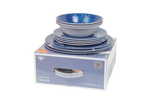 Melamin Geschirr Set 12 Teile für 4 Personen