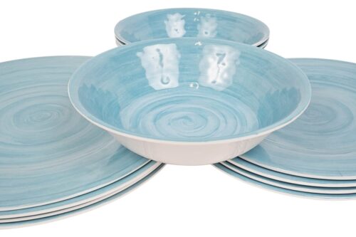 Melamin Geschirr Set 12 Teile für 4 Personen