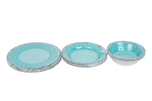 Melamin Geschirr Set 12 Teilig