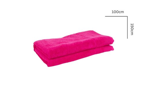 Hochwertige Frottierwäsche – Karminrosa