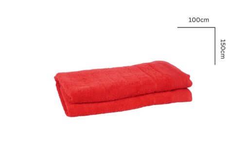 Hochwertige Frottierwäsche – Salsa-Rot
