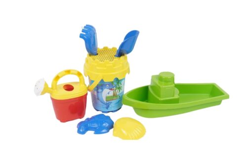 Sandspielzeug-Set (8-tlg) mit Boot