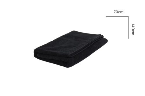 Hochwertige Frottierwäsche – Schwarz