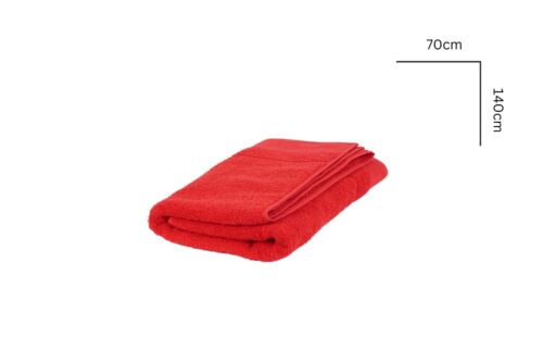 Hochwertige Frottierwäsche – Salsa-Rot