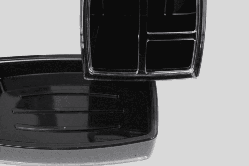 Badezimmer- Zubehör-Set/ 5-tlg Schwarz