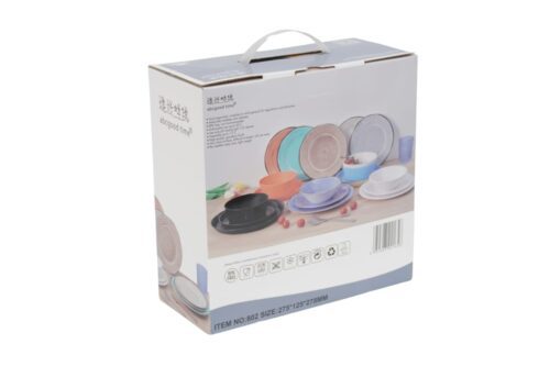 Melamin Geschirr Set 12 Teile für 4 Personen