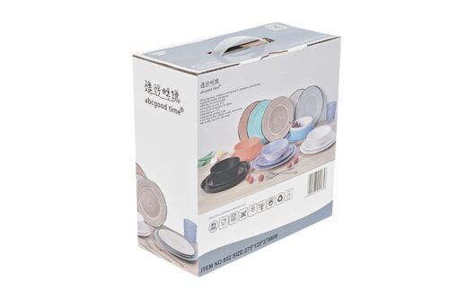 Melamin Geschirr Set 12 Teile für 4 Personen