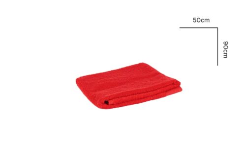 Hochwertige Frottierwäsche – Salsa-Rot