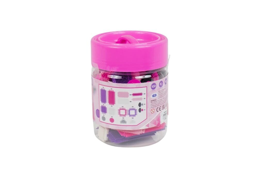Bauklötze mit Borsten, 100tlg Pink - Image 6